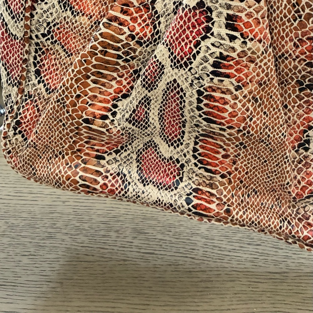 Stylish Snake Print Women's Bag